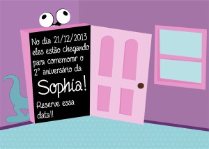 CONVITE MONSTROS S A SOPHIA